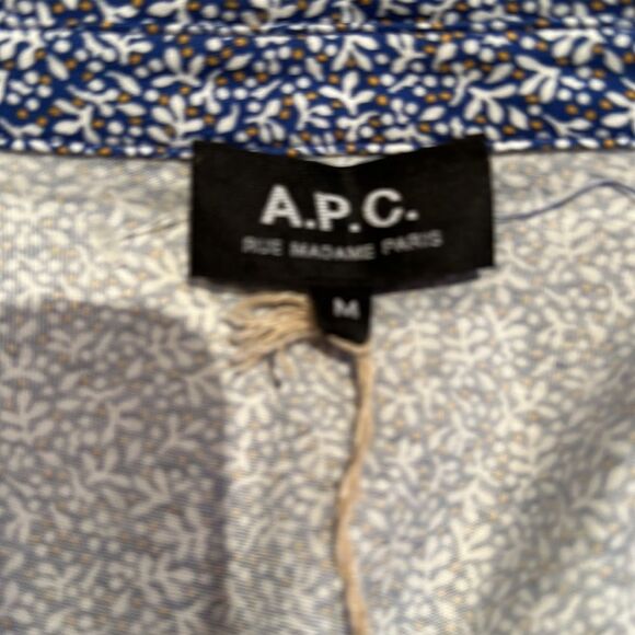 A.P.C. Blue Floral Midi Dress - Picture 7 of 7